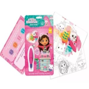 Agua Wow Gabbys. Carga el pincel con agua, pasas por las hojas y magicamente aparece el color.