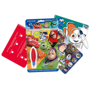 Agua wow pixar.Carga agua en el pincel,y pasas por las hojas,magicamente aparece el color