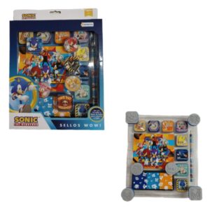 Sellos x14 sonic c/accesorios para colorear