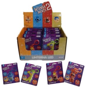 Llavero con linterna Led Intensamente. Blister 14cm x 11cm.