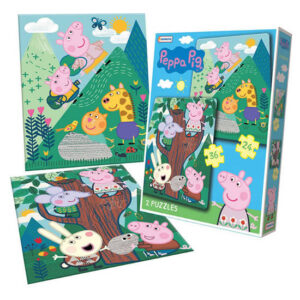 Rompecabezas peppa  1×24 1×36 piezas.