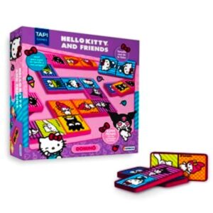 Domino gigante Kitty. Contiene 28 fichas plásticas de 9 x 4,5cm