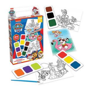 Pintando con acuarelas paw patrol.Contiene 30 hojas para pintar,acuarelas y pincel