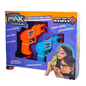 Pistola lanza dardos de 12 cm  x 2 double shot