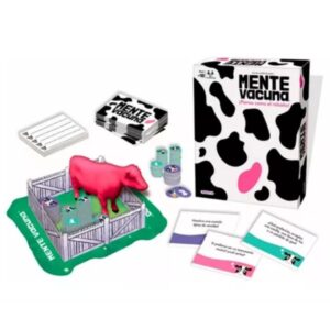 Juego Mente vacuna.Edad +10 años.El juego consiste en pensar como el resto,si coincide con la mayoria,avanza.