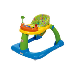 Andador 2 en 1 azul  con accesorios