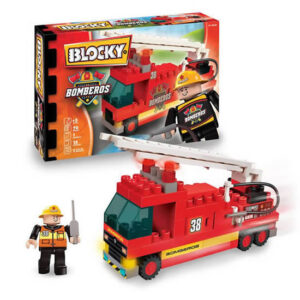 Blocky set de bomberos de 70 piezas con 1 muñeco