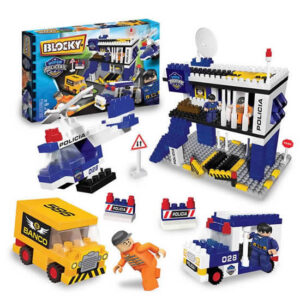 Blocky set de policía de 290 piezas con 3 muñequitos