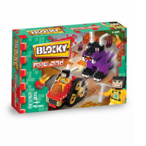 Blocky pixeland x 68piezas,con 1 muñeco articulado.Caja:25x17cm
