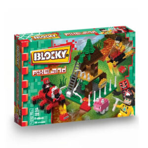 Blocky pixeland de 147 piezas con 2 muñecos articulados.Caja:34x25cm