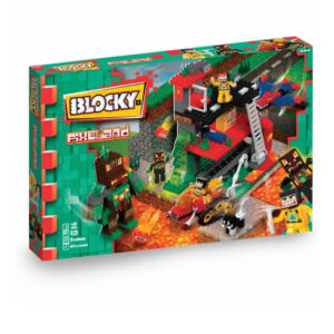 Blocky pixelan de 263 piezas, con 3 muñecos.Caja:50x34cm