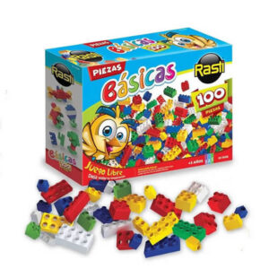 Rasti piezas básicas x 100 piezas,sin ruedas.Ideal para juego libre
