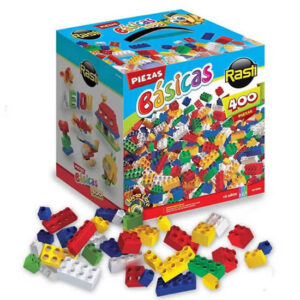 Rasti piezas básicas x 400 piezas,sin ruedas.Ideal para juego libre