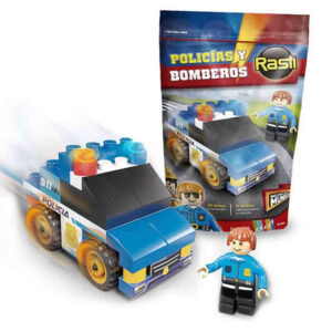 Rasti patrullero de 43 piezas .Incluye 1 muñeco articulado