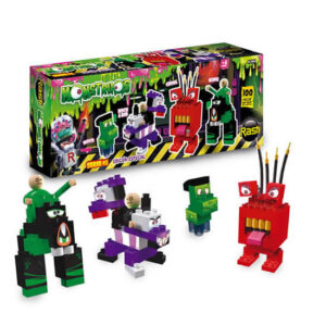 Rasti monstruos de 100 piezas.Se puede armar 4 modelos Moco,Rock & Rib, Groll y Kong