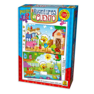 Rompecabezas cuento patito feo 1×25 1×40 piezas de 25.5 x 17.4 cm cada uno