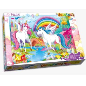 Rompecabezas x150 piezas unicornio medida 35 x 50cm