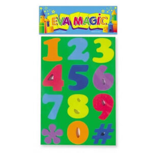 Goma eva encastre numeros 22×32,5 cm