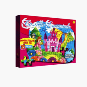 Rompecabezas x 35 piezas Castillo Encantado.Formato irregular, mide 30×45 cm