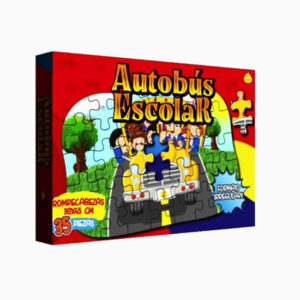 Rompecabezas x 35 piezas Autobus.Formato irregular, mide 30×45 cm.