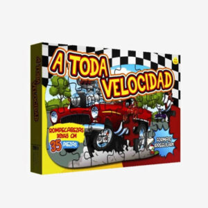 Rompecabezas x35 piezas A toda velocidad. Forma irregular, mide 30 x 45cm.