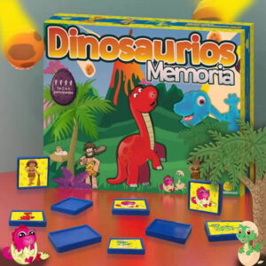 Memoria Dinosaurios. Fichas plasticas ilustradas