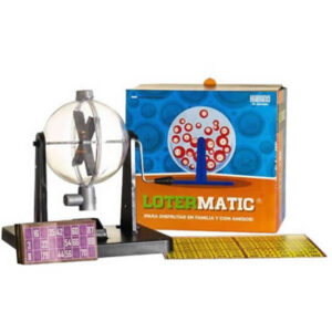 Juego bingo con bolillero acrílico lotermatic