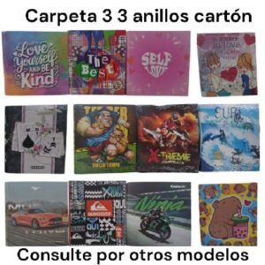 Carpeta 3 3 anillos carton