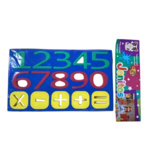 Goma imantada. Numeros y signos