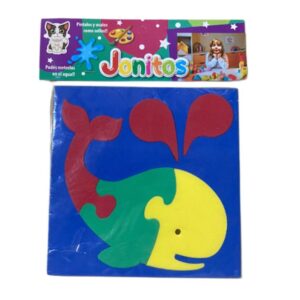 Goma imantada. Rompecabezas Ballena