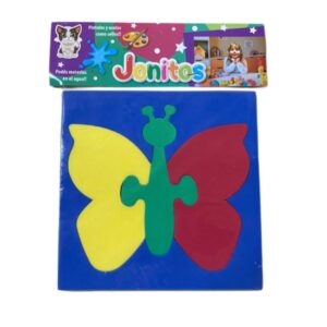Goma imantada. Rompecabezas Mariposa.