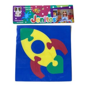 Goma imantada. Rompecabezas Cohete