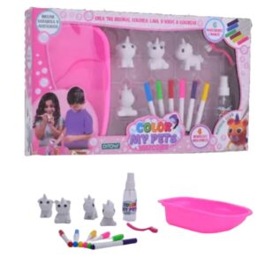 Colorear y pintar My Pets Unicorn. Láminas reutilizables.