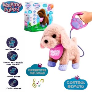 Perrito caminante. Walking Puppy. A control remoto. Camina, ladra, mueve la cabeza y sacude la cola