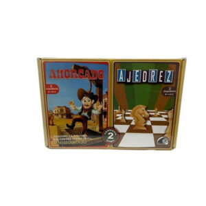Juego 2 en 1 Ahorcado/ Ajedrez. 28×20 cm