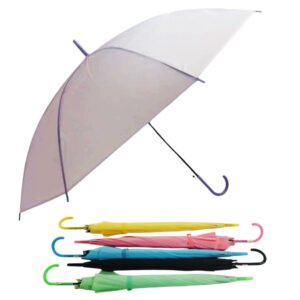 Paraguas largo automatico pastel 55cm