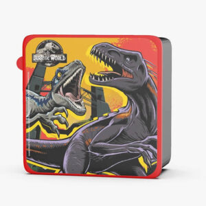 Caja sandwich Jurassic worl.Medida:12.5cm x 13cm