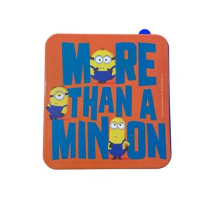 Caja sandwich de Minions.Medida:12.5cm x 13cm