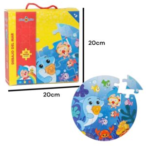 Rompexabezas 12 piezas Plim plim Debajo del mar