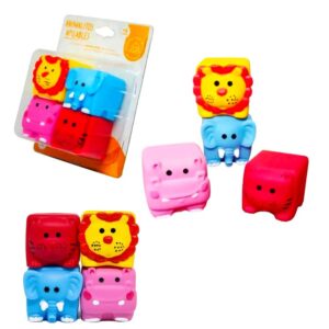 Apilable Animalito Safari silicona. Chanchy 5cm x 5cm