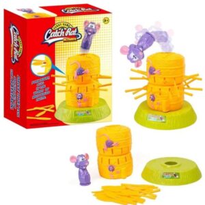 Juego Atrapa al ratón. Catch the Rat. Inserta los palillos hasta que salte el ratón