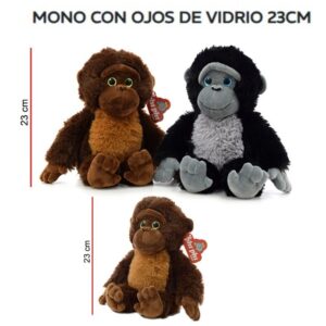 Gorila con ojos de vidrio 23cm