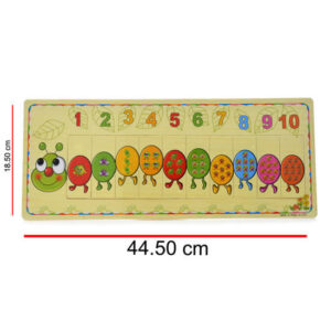 Encastre madera  Gusano/Tren.