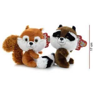Ardilla y Mapache de 17 cm.