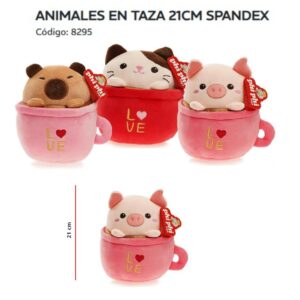 Animales en taza de 21 cm art 8295
