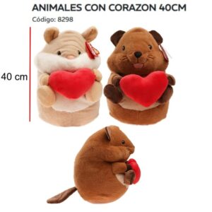 Animal con corazon 40cm
