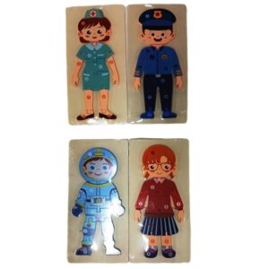 Rompecabezas profesiones 30 x15cm.