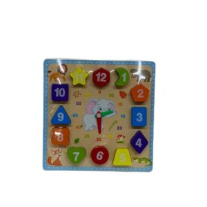 Encastre de madera reloj