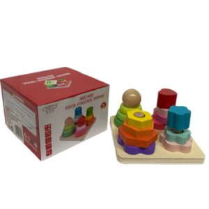 Encastre con formas geometricas en caja