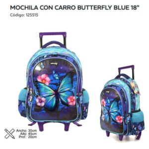 Mochila carro 18 pulgadas Butterfly 125515